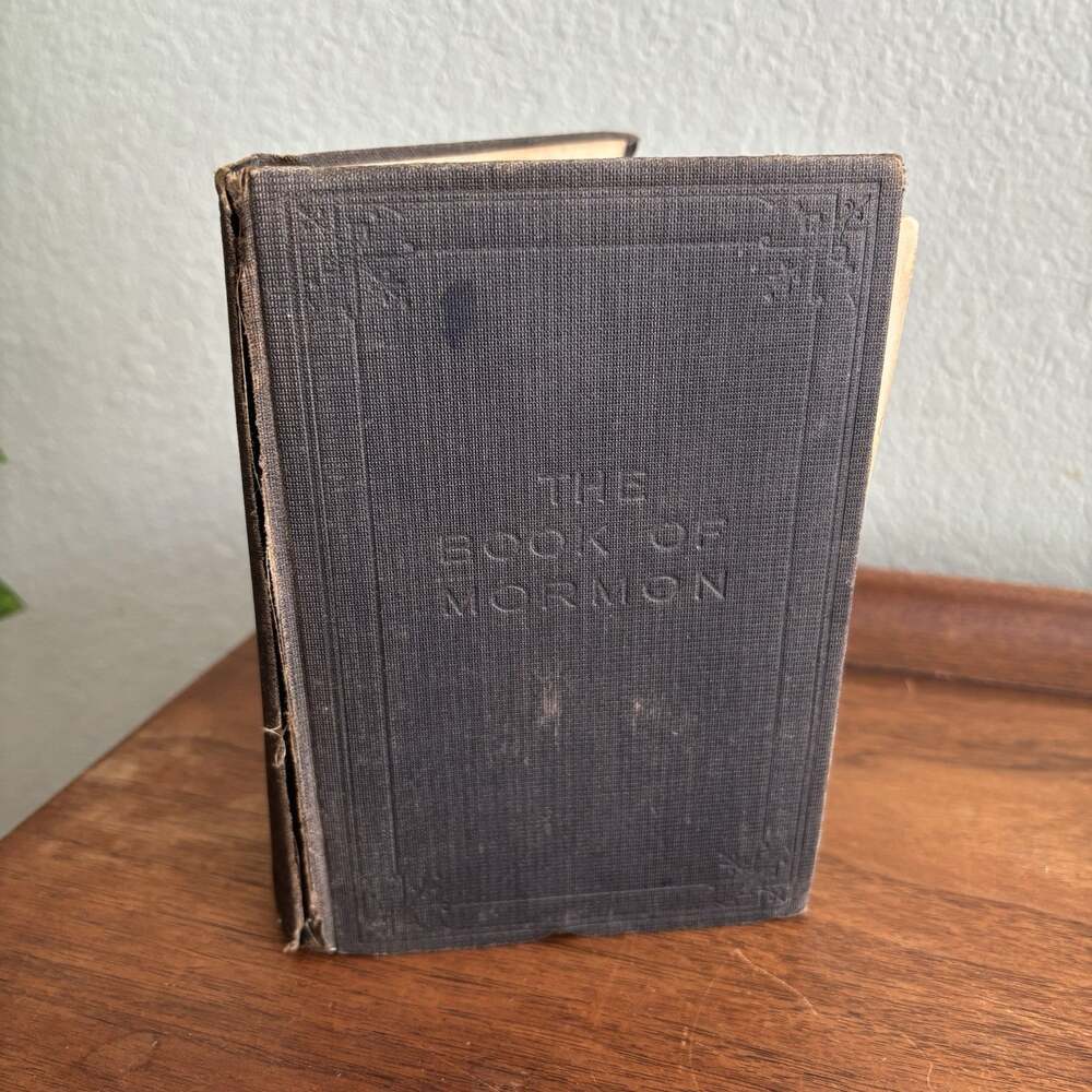 Antique 1920 Book of Mormon LDS First Edition Double-Column Format Joseph Smith